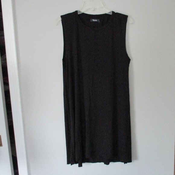 Michael Lauren Womens Round Neck Sleeveless Tank Dress Black Size Large - Picture 1 of 6